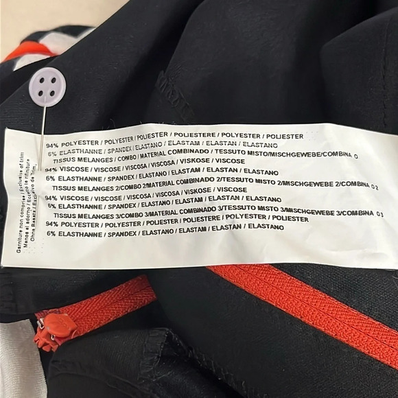 Joseph Ribkoff Jersey Knit Stripes & Solids Zip Front Sheath Dress - Size 2 - Picture 7 of 7